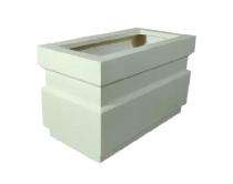 AGT Fibre Reinforced Plastic Pot Planter White_0