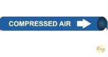 SAFENESS Industrial Caution & Warning Vinyl Self Adhesive Label 110 x 50 mm Blue and White_0
