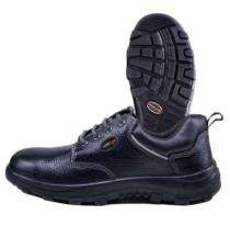 WOODLAND CONCRETE Real Leather Steel Toe Safety Shoes Black_0