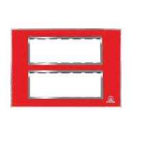 POINTER BI-6051 12 Module Red Modular Switch Plate Cover_0