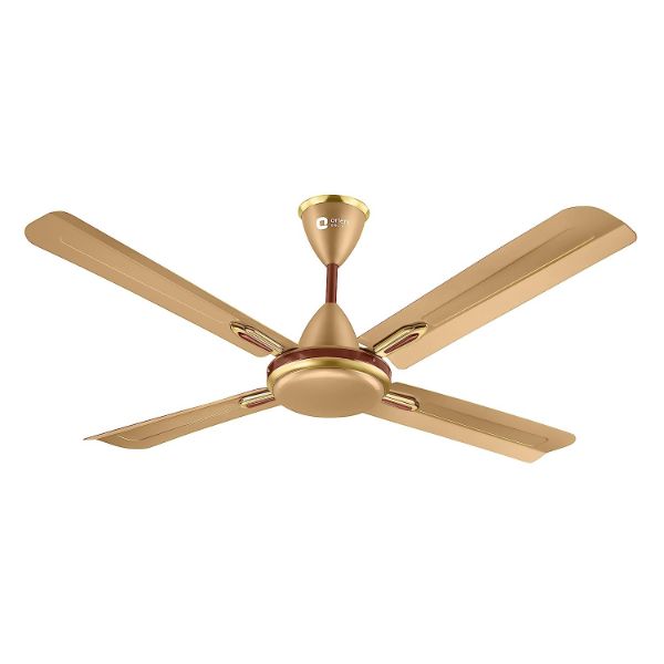 Orient Quadro Ornamental 1200 mm 4 Blades 55 W Golden Chocolate Ceiling Fans_0