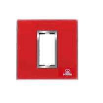 POINTER BI-6001 1 Module Red Modular Switch Plate Cover_0