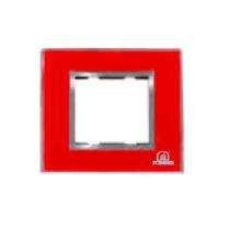 POINTER BI-6002 2 Module Red Modular Switch Plate Cover_0
