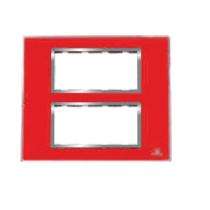 POINTER BI-6041 8 Module Red Modular Switch Plate Cover_0