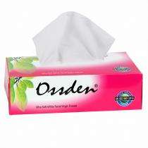 Ossden Facial Tissue Paper Box Plain 20 x 20 cm White_0