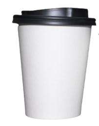 Single Wall Paper Coffee Disposable Cups 240 mL White_0