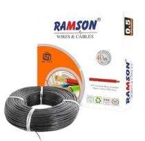 RAMSON 0.5 sqmm FR PVC Electric Wire Black 90 m_0
