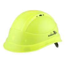 Karam Polyethylene Fluorescent Green Air Ventilated Safety Helmets PN545_0