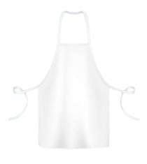 Cotton 110 gsm Aprons M White_0