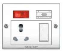 ANCHOR 16 A White Multi Plug Electrical Sockets_0
