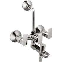Blues Nickel Chrome Plated 3 in 1 Wall Mixer Bend Faucet AA-41_0