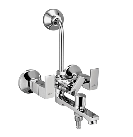 Blues Nickel Chrome Plated 3 in 1 Wall Mixer with L Bend Faucet SQ-41_0