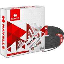 HAVELLS 1 sqmm FR Electric Wire Black 90 m_0