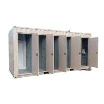 Empire Mild Steel 9 ft Portable Toilet Cabin White_0