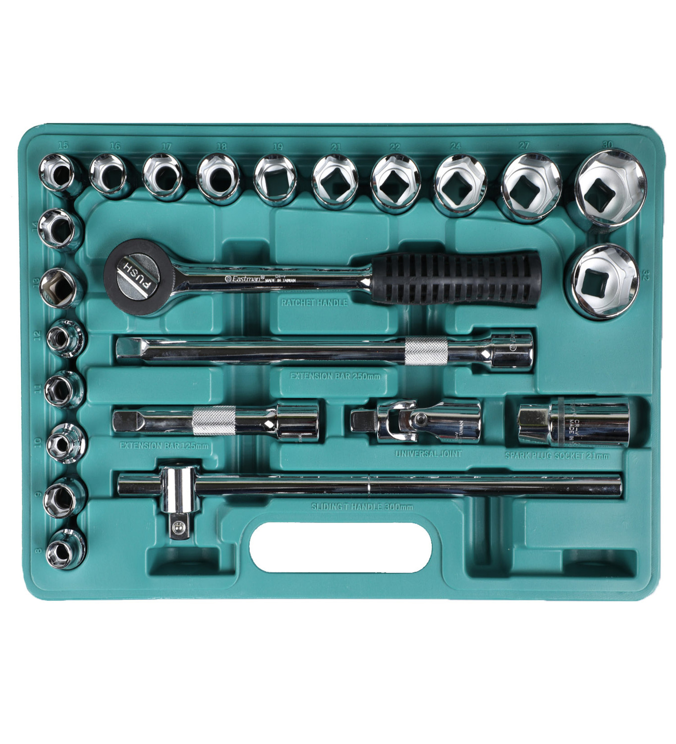 Eastman 24 Pcs 1/2" Square Socket Set_1