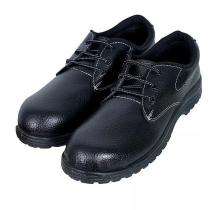 Leather Steel Toe Safety Shoes Black_0