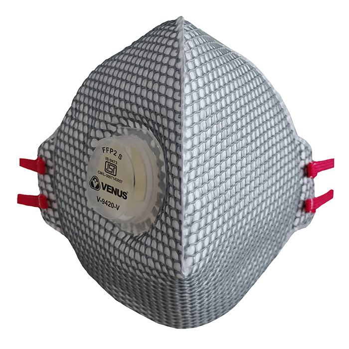 Venus Mesh Non Woven Fabric Nose Masks Standard V-9420 V Grey_0