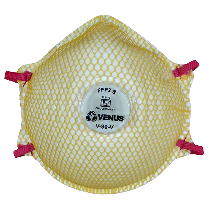 Venus Mesh Non Woven Fabric Nose Masks Standard V-090 V Yellow_0