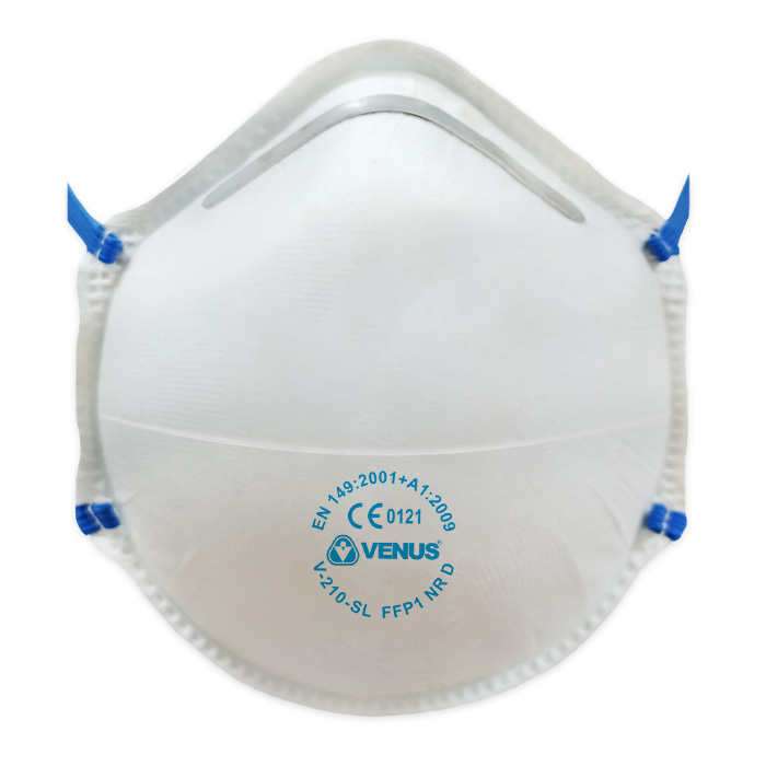 Venus Convex Non Woven Fabric Nose Masks Standard V-210 SL White_0