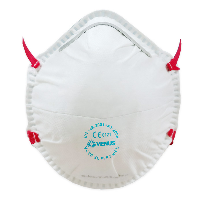 Venus Convex Non Woven Fabric Nose Masks Standard V-220 SL White_0