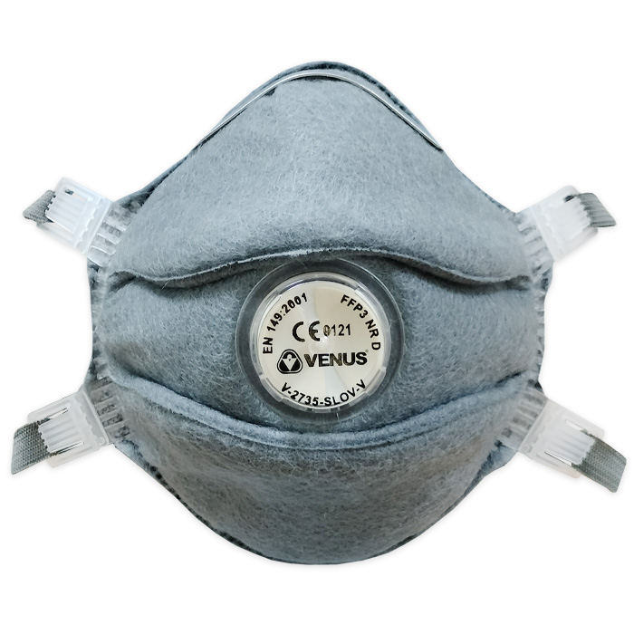 Venus Convex Non Woven Fabric Nose Masks Standard V-2735 SLOV-V Grey_0
