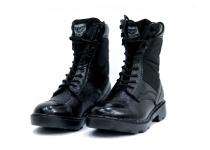 Omni DVS Light Buff Barton Leather Plain Toe Safety Shoes Black_0