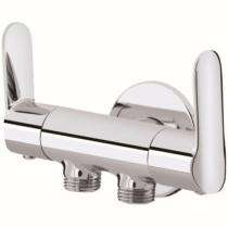 Ambani Chrome Plated 2 Way Angular Stop Cock Faucet Dolphin - 2534_0