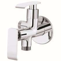 Ambani Chrome Plated 2 Way Angular Stop Cock Faucet Flora - 2934_0
