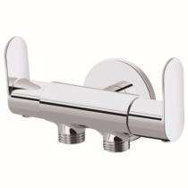 Ambani Chrome Plated 2 Way Angular Stop Cock Faucet Jet - 2634_0