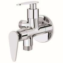 Ambani Chrome Plated 2 Way Angular Stop Cock Faucet Pan - 4234_0