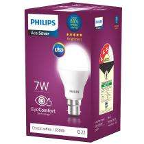 PHILIPS 7 W Crystal White B22 1 piece 10000 h LED Bulbs_0