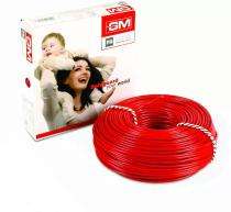 GM 1 sqmm FRLF Electric Wire Red 90 m_0