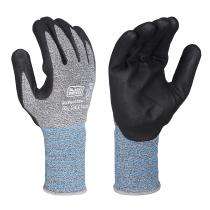 BLACK+DECKER Cut Resistant Spandex Grey Safety Gloves BXPG0330IN Large_0