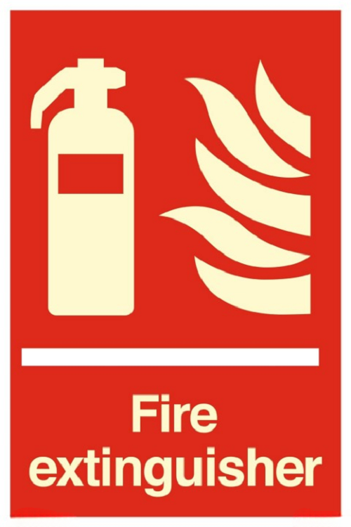 SUNSIGNS Fire Equipment Signages 8 x 12 inch Retro Vinyl on ABS_0