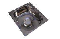 Navkar Stainless Steel Kitchen Sink Single Bowl SNMSB1618N1KMSL 16 x 18 x 8 inch_0