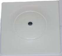 KRI Polycarbonate White Square Ceiling Rose_0