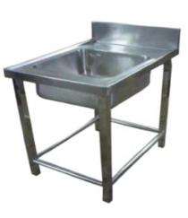 Sri Lohit Stainless Steel Kitchen Sink Single Bowl SLK-01 36 x 24 x 30 inch_0