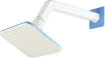 GOLDLINE OHS-56 Overhead Shower 4 x 5 inch Plastic_0