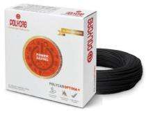 Polycab 0.75 sqmm HR FR LSH LF Electric Wire Black 300 m_0