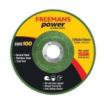 FREEMANS 100 mm Grinding Wheels GWG100 6 mm 15300 rpm 16 mm_0