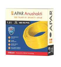 APAR 1.5 sqmm HR FR PVC Electric Wire Black 90 m_0
