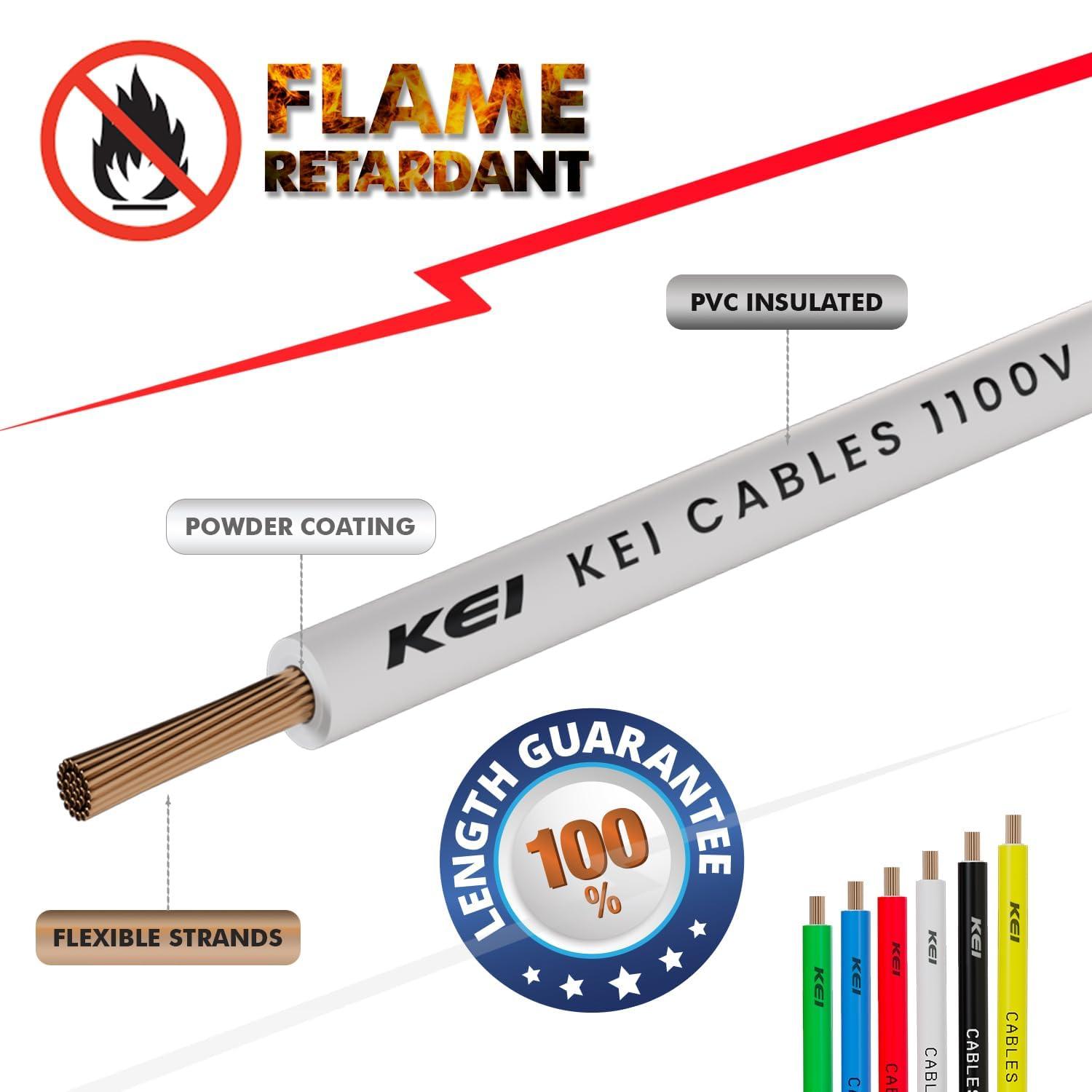 KEI 4 sqmm homecab FR Electric Wire Grey 180 m_1