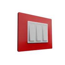 HOSPER RR06 8 M Cute Red Modular Switch Plate Cover_0
