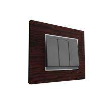 HOSPER RCW08 12 M Teakwood Modular Switch Plate Cover_0