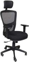 Sonika Revolving Black 985 x 635 x 605 mm Mesh Office Chairs_0