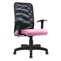 Sonika Revolving Black and Pink 985 x 635 x 605 mm Mesh Office Chairs_0