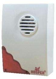 HOSPER 1 Tune White Wired Door Bell_0