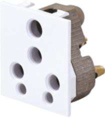 HOSPER 16 A White 6 Pin Plug Electrical Sockets_0