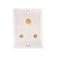 HOSPER 6 A White 3 Pin Plug Electrical Sockets_0