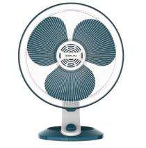 Bajaj Veloce 400 mm 3 Blades White and Ocean Blue Table Fan_0